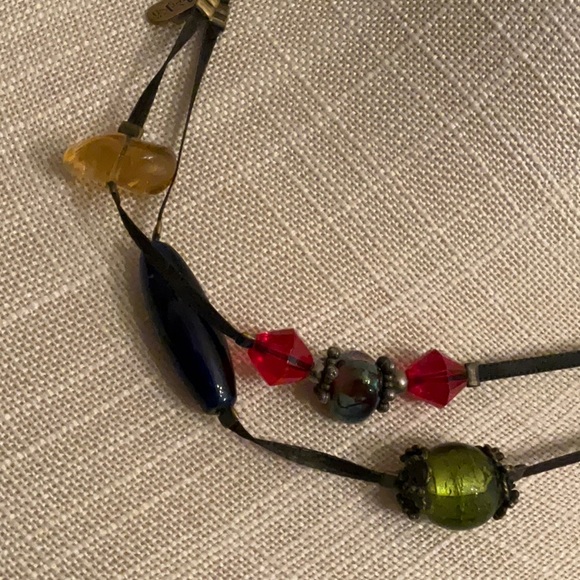 Treska Colorful Glass Bead Necklace - Picture 4 of 9